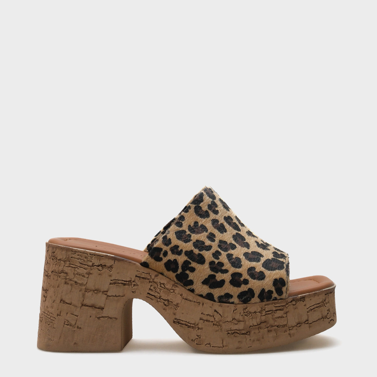 Maria Platform Tek Bantlı Süet Kadın Terlik