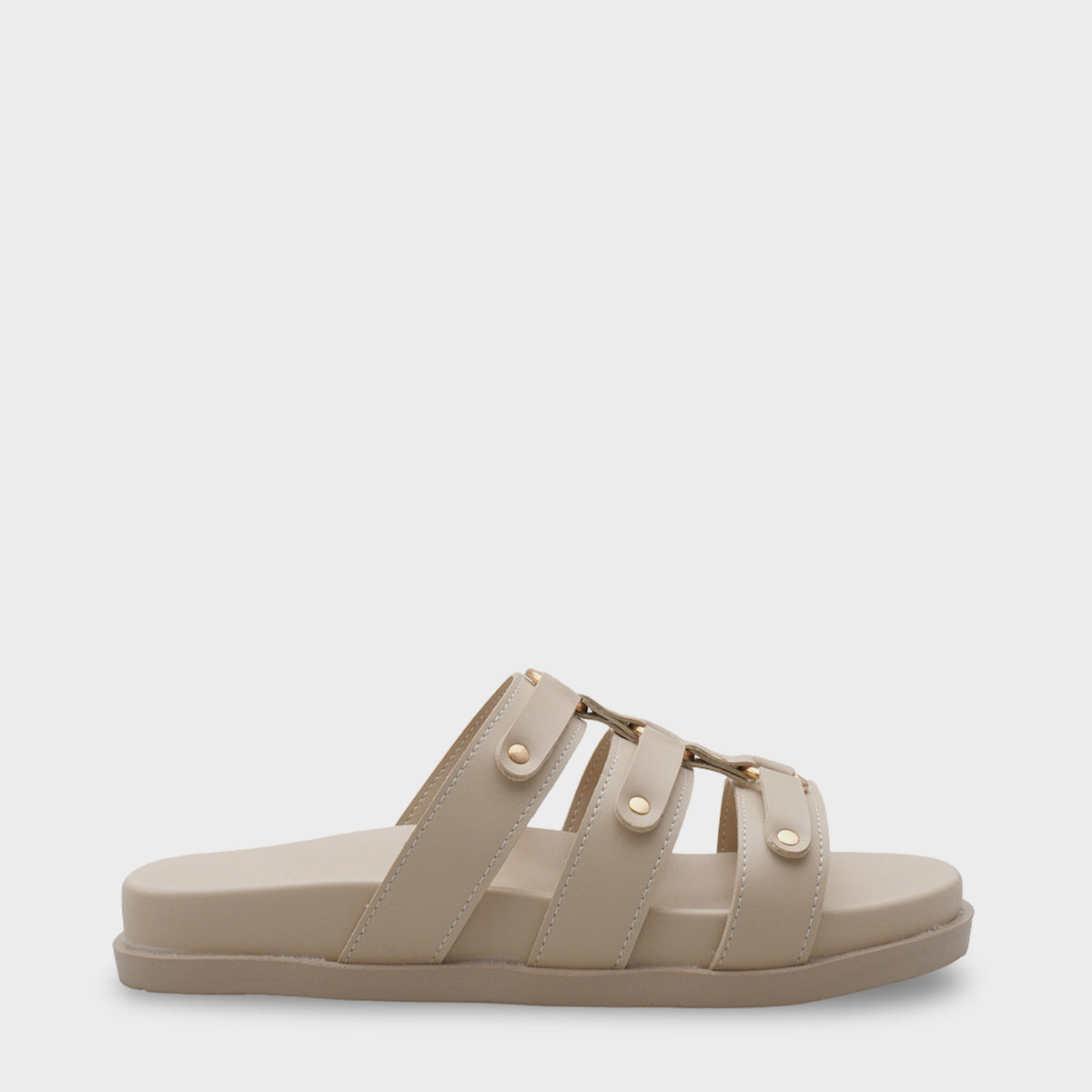 Ursula Düz Topuk Metal Aksesuarlı Kadın Terlik