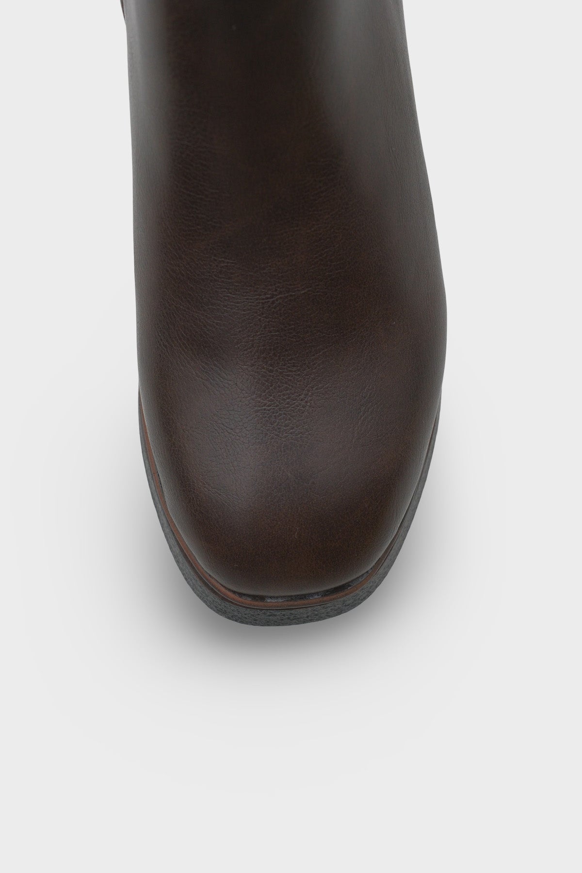 Sherry 1504 Yuvarlak Burunlu Yandan Fermuarlı Orta Topuklu Kadın Bot