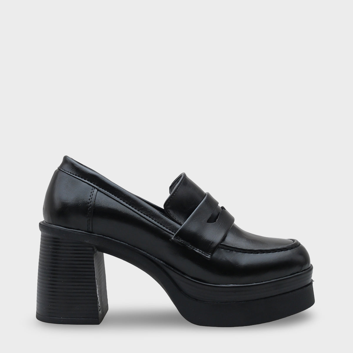 Danni 1003 Yuvarlak Burunlu Orta Topuklu Kadın Loafer