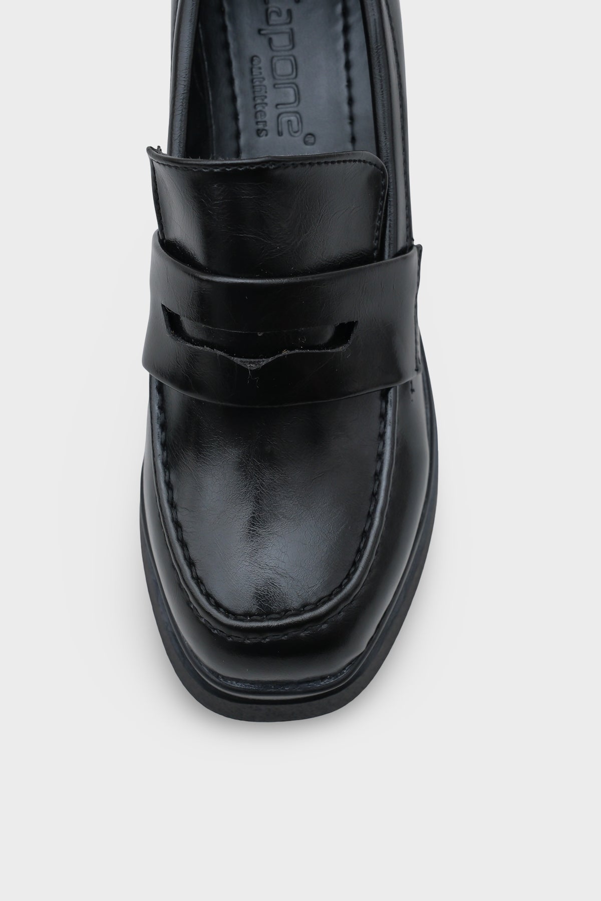 1003 Yuvarlak Burunlu Orta Topuklu Kadın Loafer