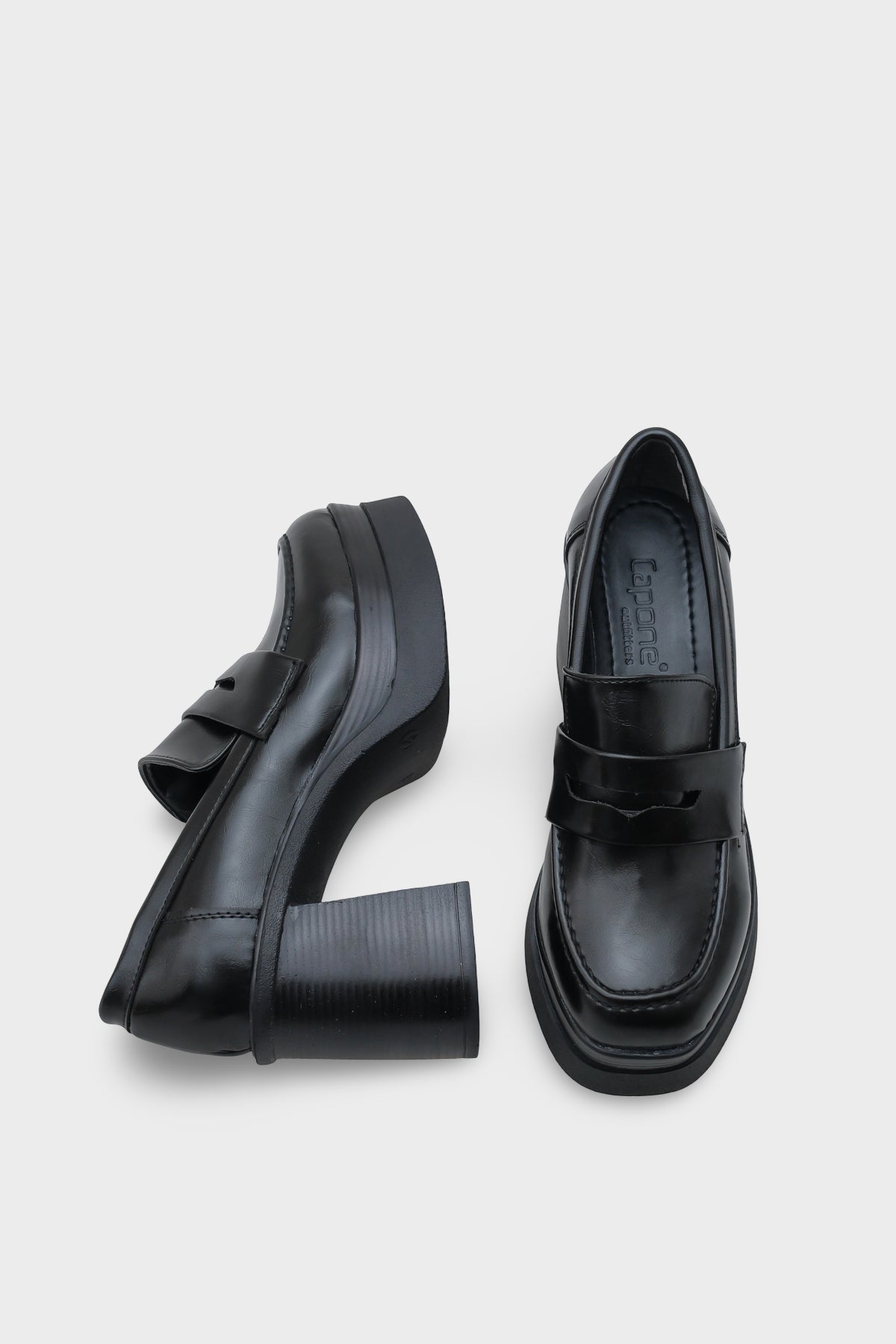 1003 Yuvarlak Burunlu Orta Topuklu Kadın Loafer