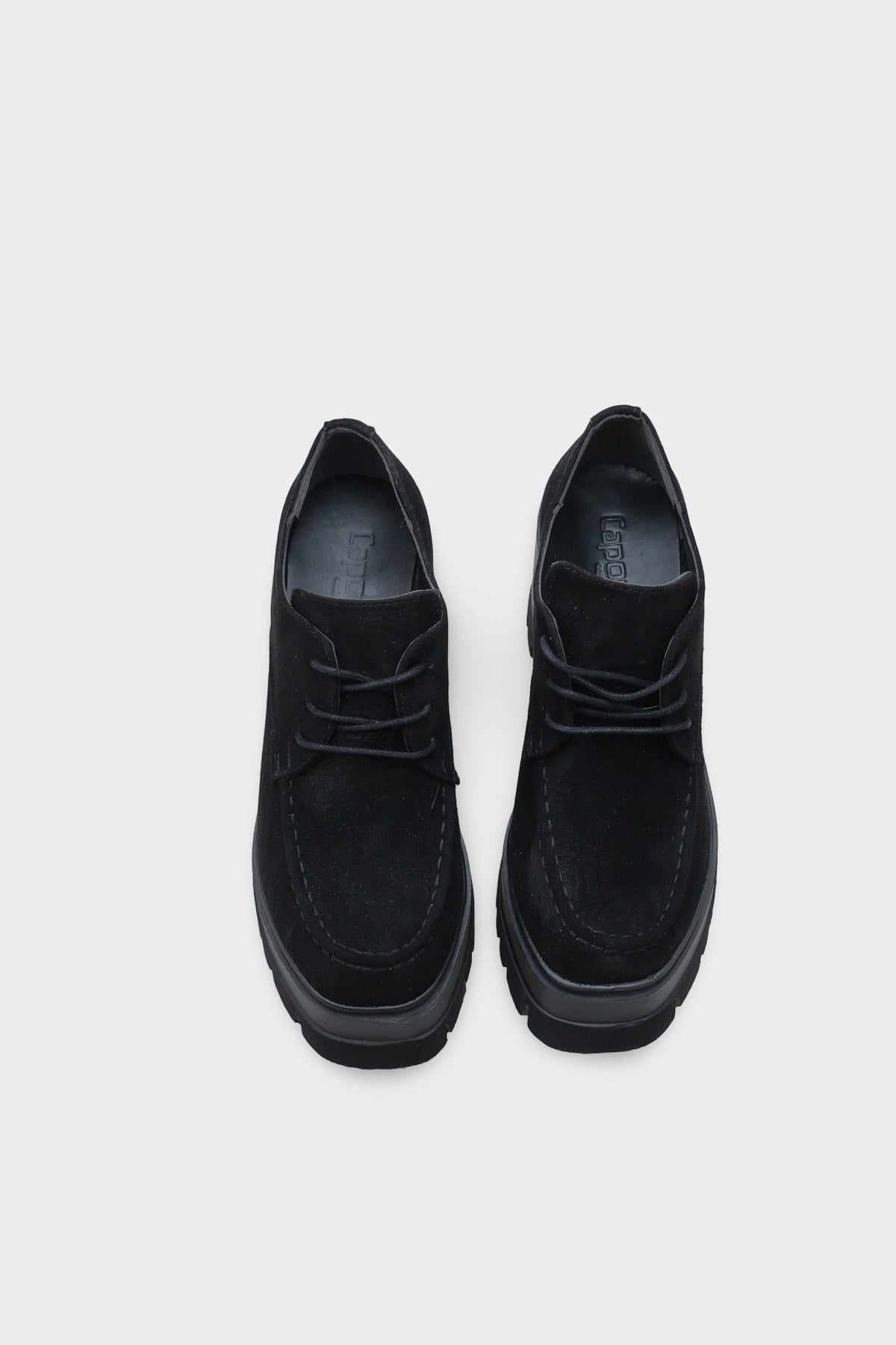 1007 Yuvarlak Burunlu Bağcıklı Orta Topuklu Kadın Loafer