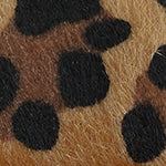 Marin Dolgu Topuklu Leoparlı Tokalı Süet Kadın Terlik
