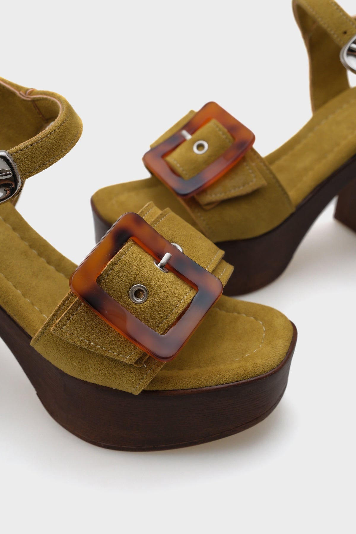 Marit Platform Leopar Tokalı Kadın Sandalet