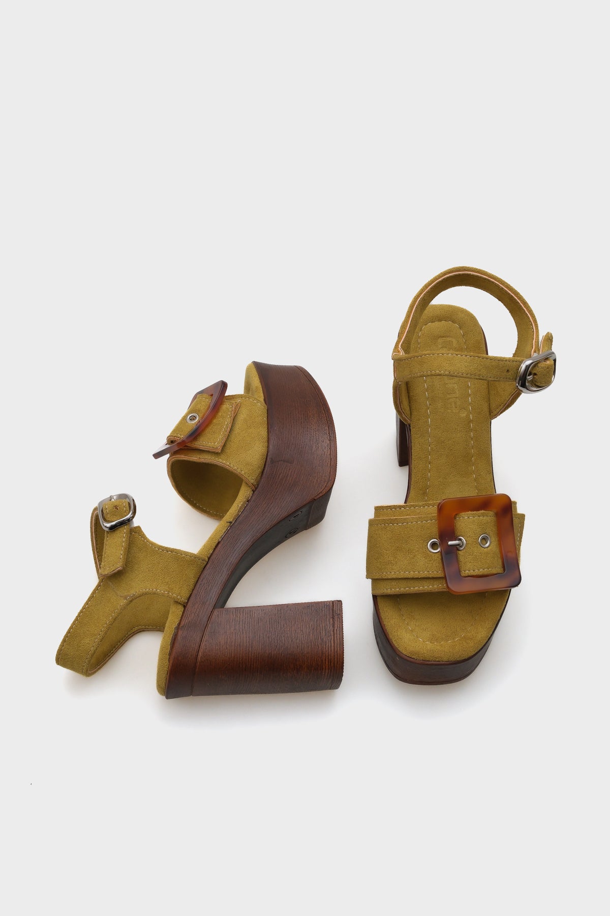 Marit Platform Leopar Tokalı Kadın Sandalet