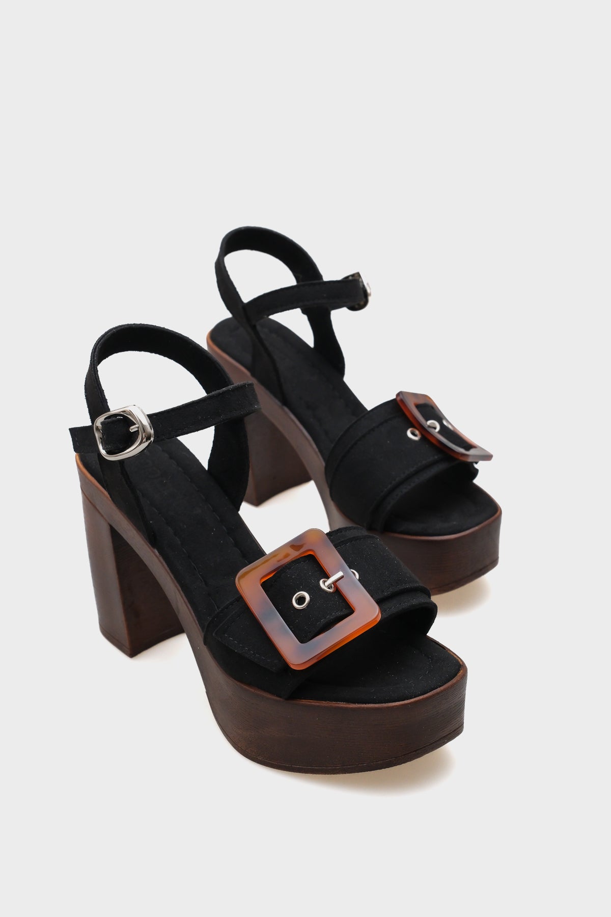 Marit Platform Leopar Tokalı Kadın Sandalet