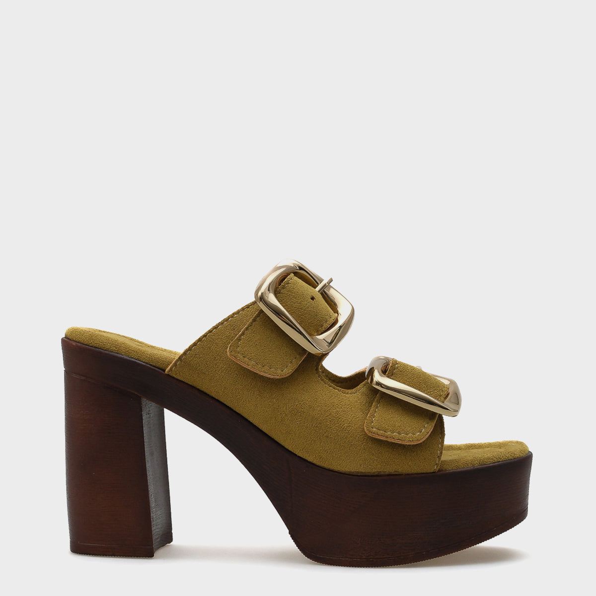 Marje Platform Süet Tek Bantlı Kadın Terlik