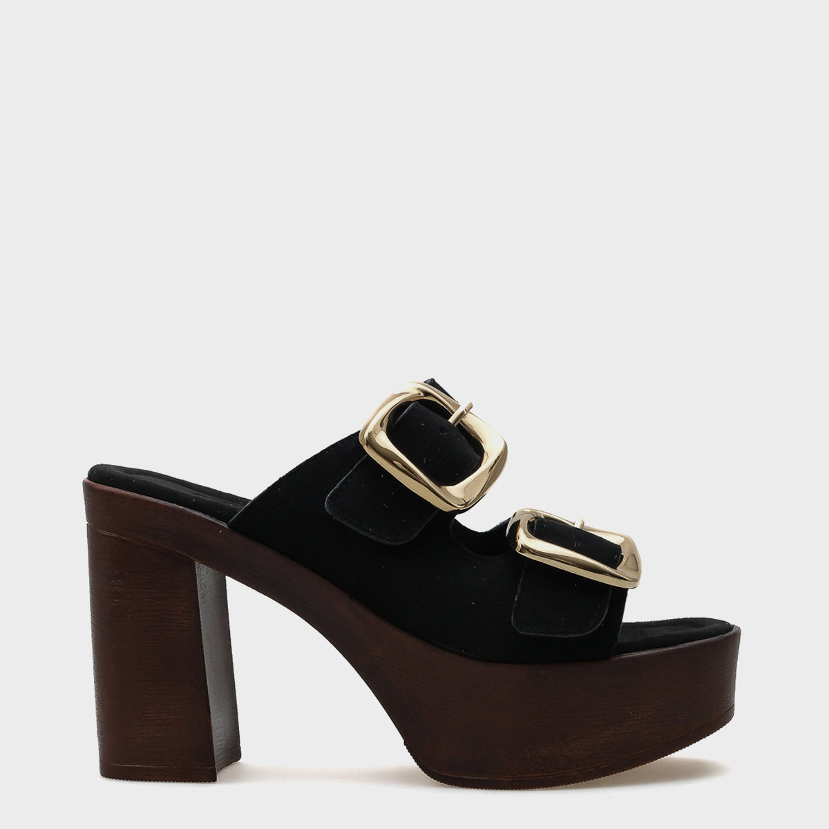 Marje Platform Süet Tek Bantlı Kadın Terlik