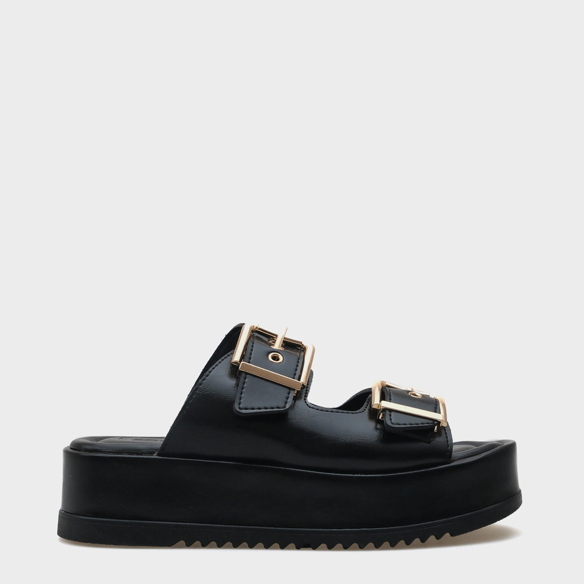 Marley Çift Tokalı Dolgu Topuklu Kadın Terlik