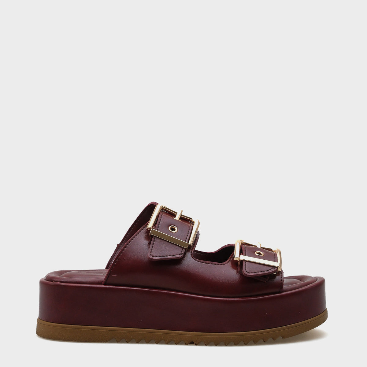 Marley Çift Tokalı Dolgu Topuklu Kadın Terlik