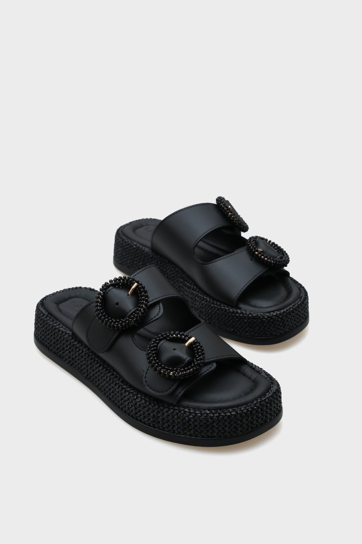 Marla Çift Tokalı Dolgu Topuklu Konfor Kadın Terlik