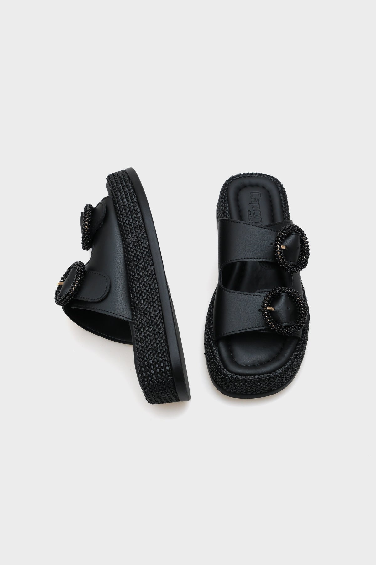 Marla Çift Tokalı Dolgu Topuklu Konfor Kadın Terlik