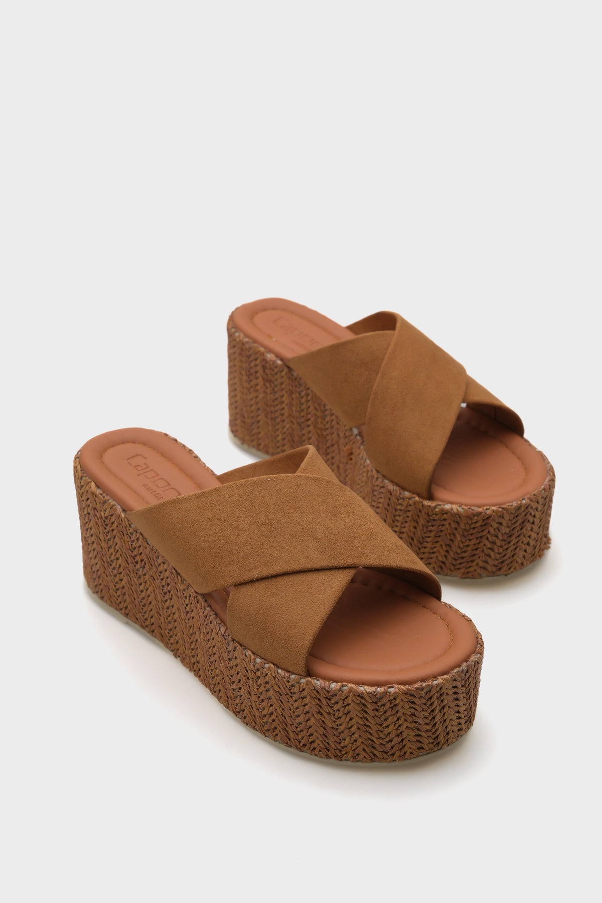 Vina Platform Çapraz Bantlı Kadın Terlik