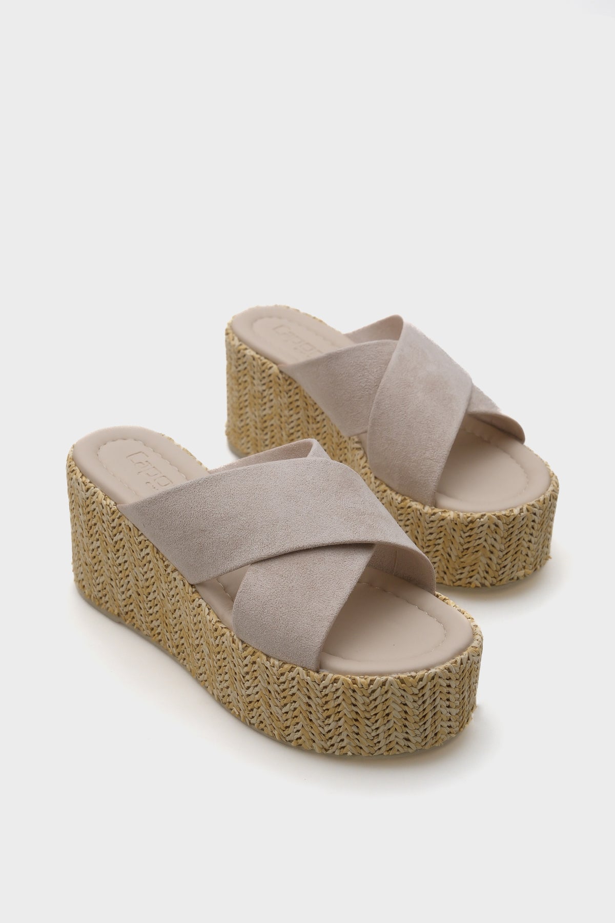 Vina Platform Çapraz Bantlı Kadın Terlik