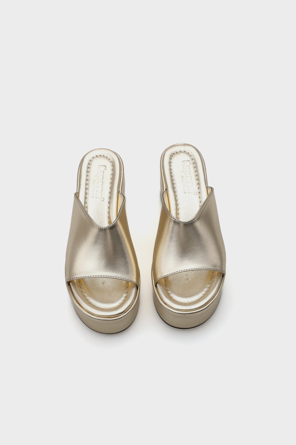 Marta Platform Metalik Tek Bantlı Kadın Terlik