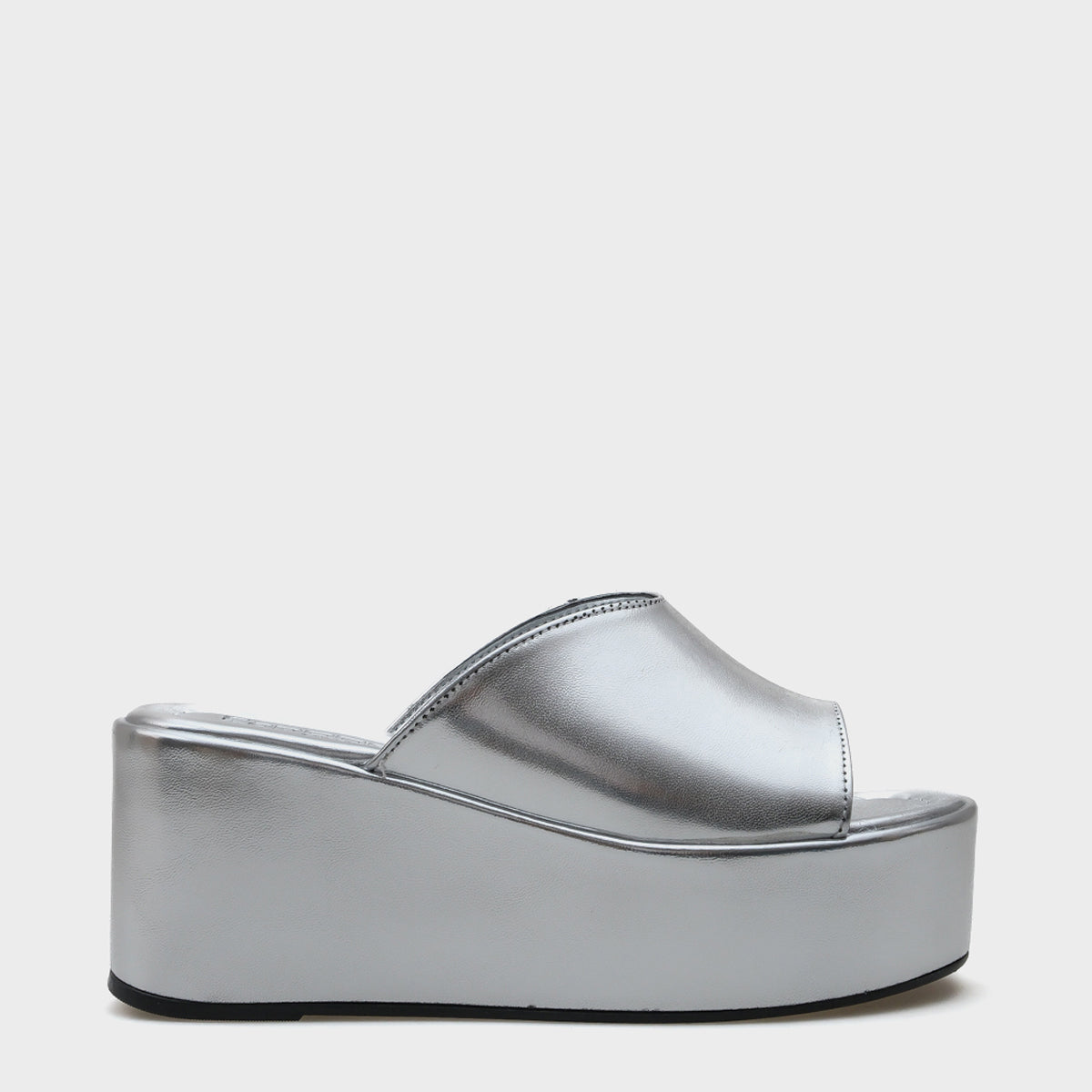 Marta Platform Metalik Tek Bantlı Kadın Terlik