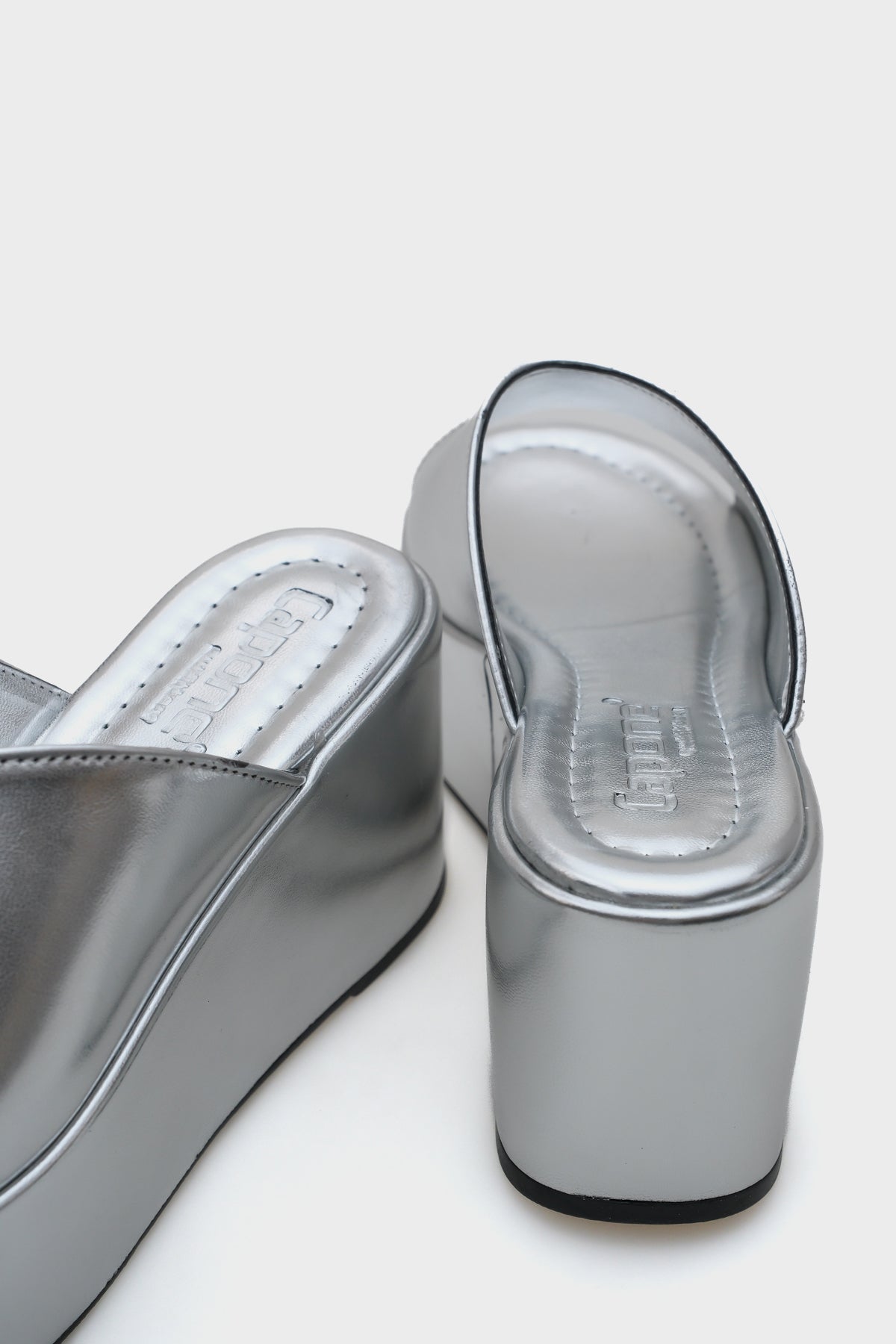 Marta Platform Metalik Tek Bantlı Kadın Terlik