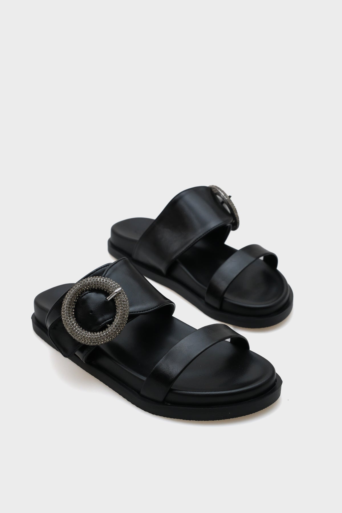 Mary Taşlı Tokalı Kadın Konfor Terlik