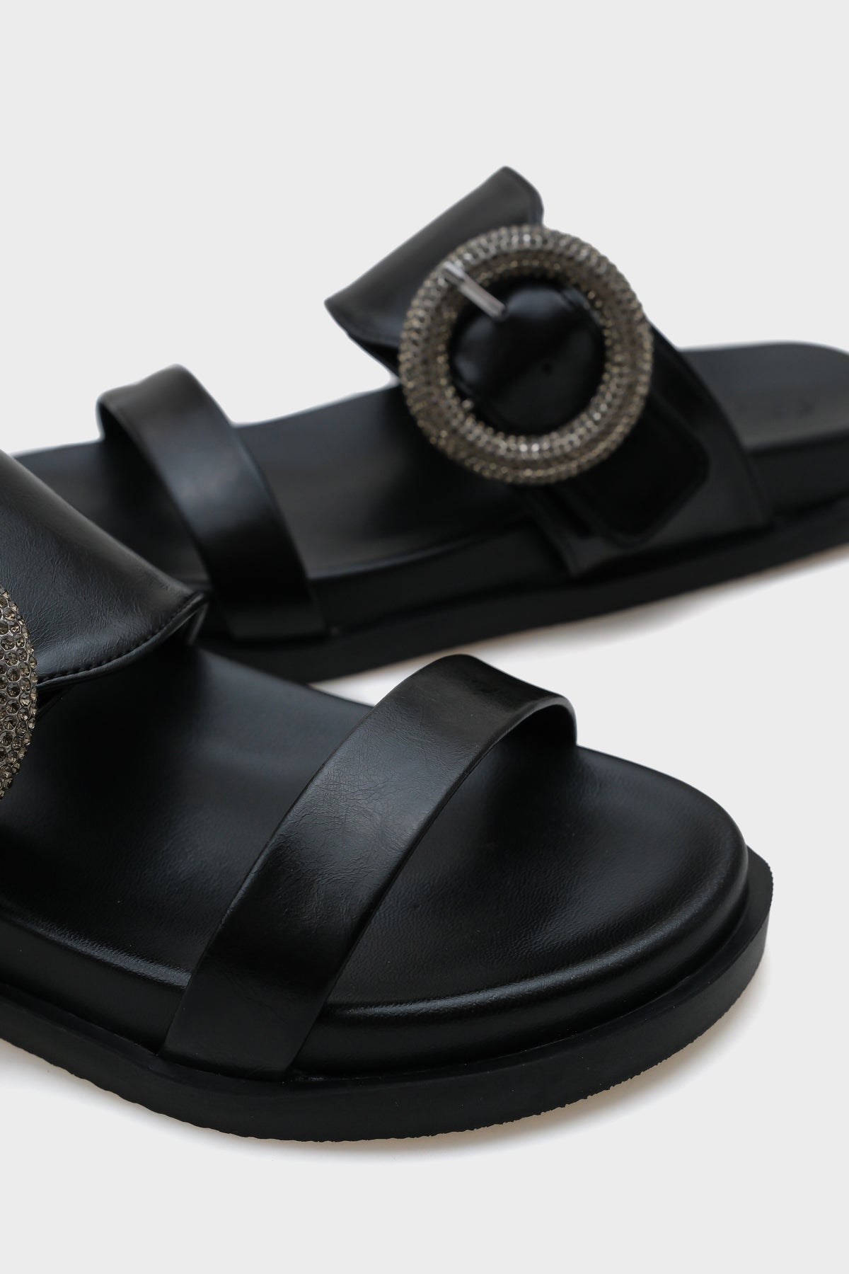 Mary Taşlı Tokalı Kadın Konfor Terlik