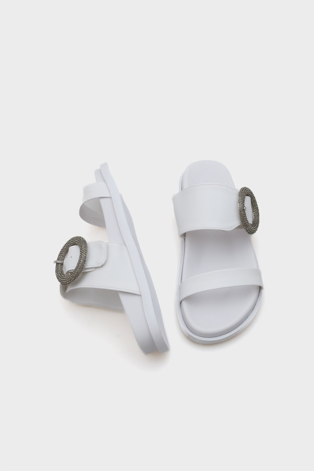 Mary Taşlı Tokalı Kadın Konfor Terlik