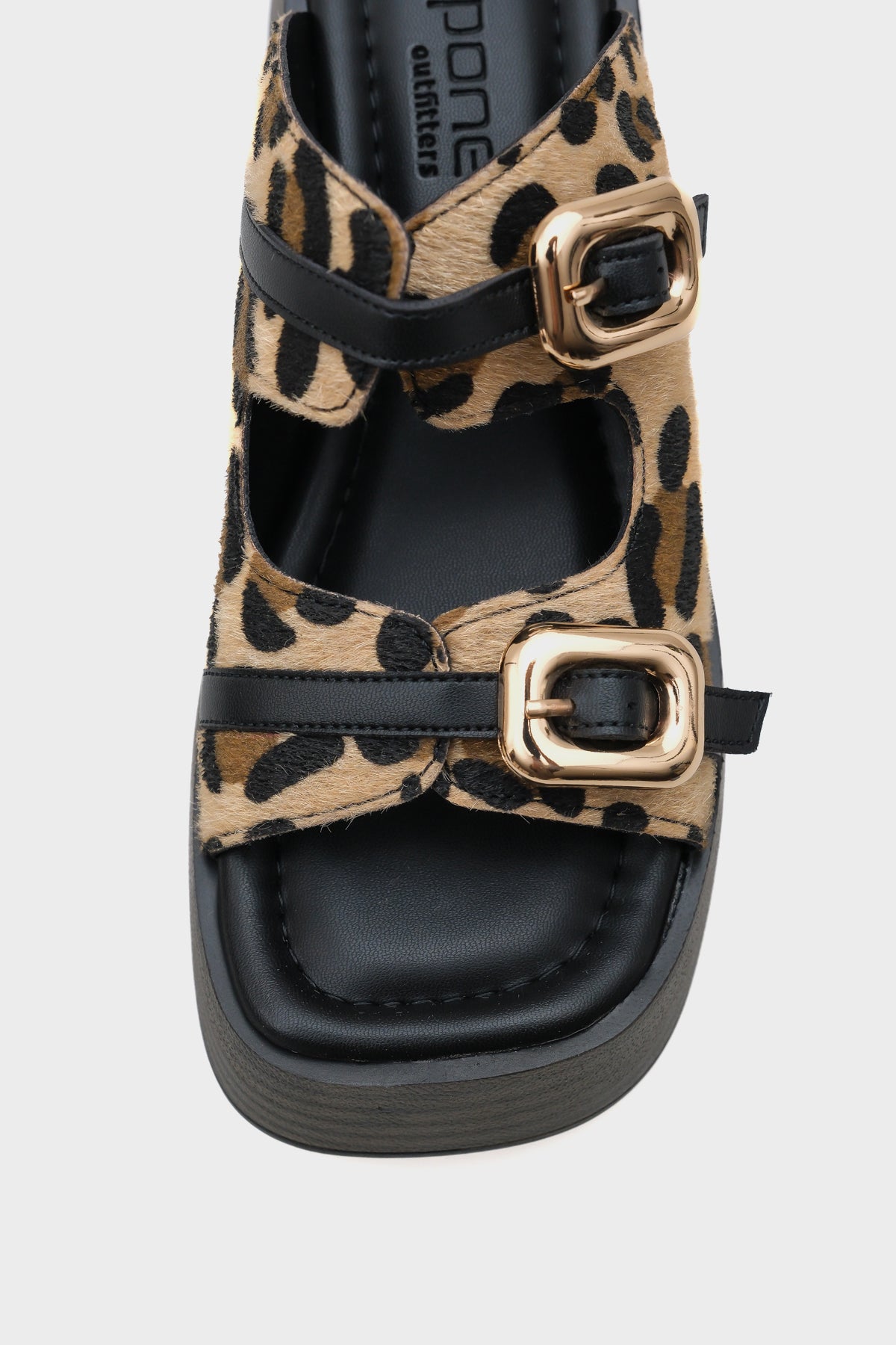 Masha Dolgu Topuklu Çift Tokalı Kadın Terlik