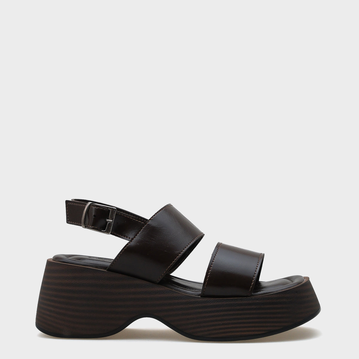 Dora Dolgu Topuklu Çift Bantlı Kadın Sandalet