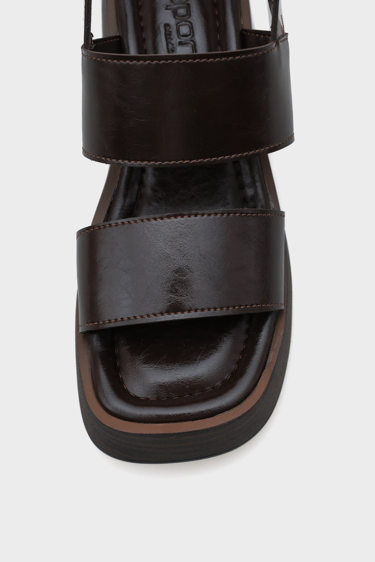 Dora Dolgu Topuklu Çift Bantlı Kadın Sandalet