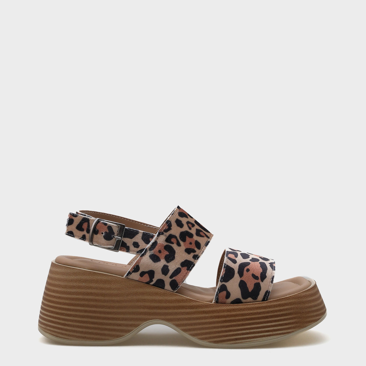 Dora Dolgu Topuklu Çift Bantlı Kadın Sandalet