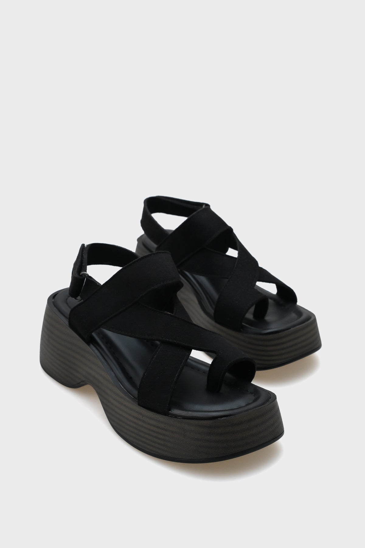 Doris Taşlı Tokalı Süet Dolgu Topuklu Kadın Terlik