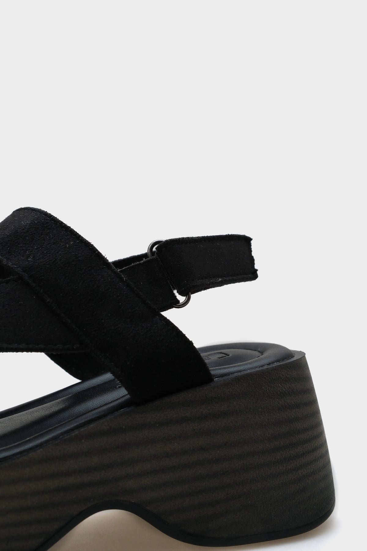 Doris Taşlı Tokalı Süet Dolgu Topuklu Kadın Terlik