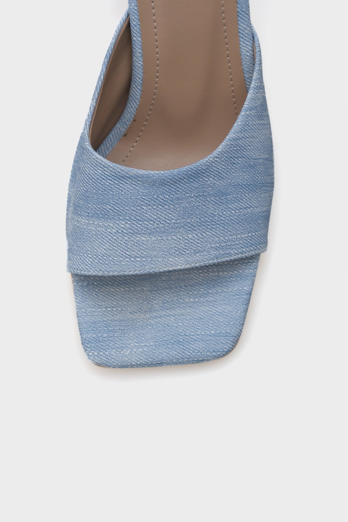 Maura Küt Burunlu Tek Bantlı Kum Saati Topuklu Kadın Terlik