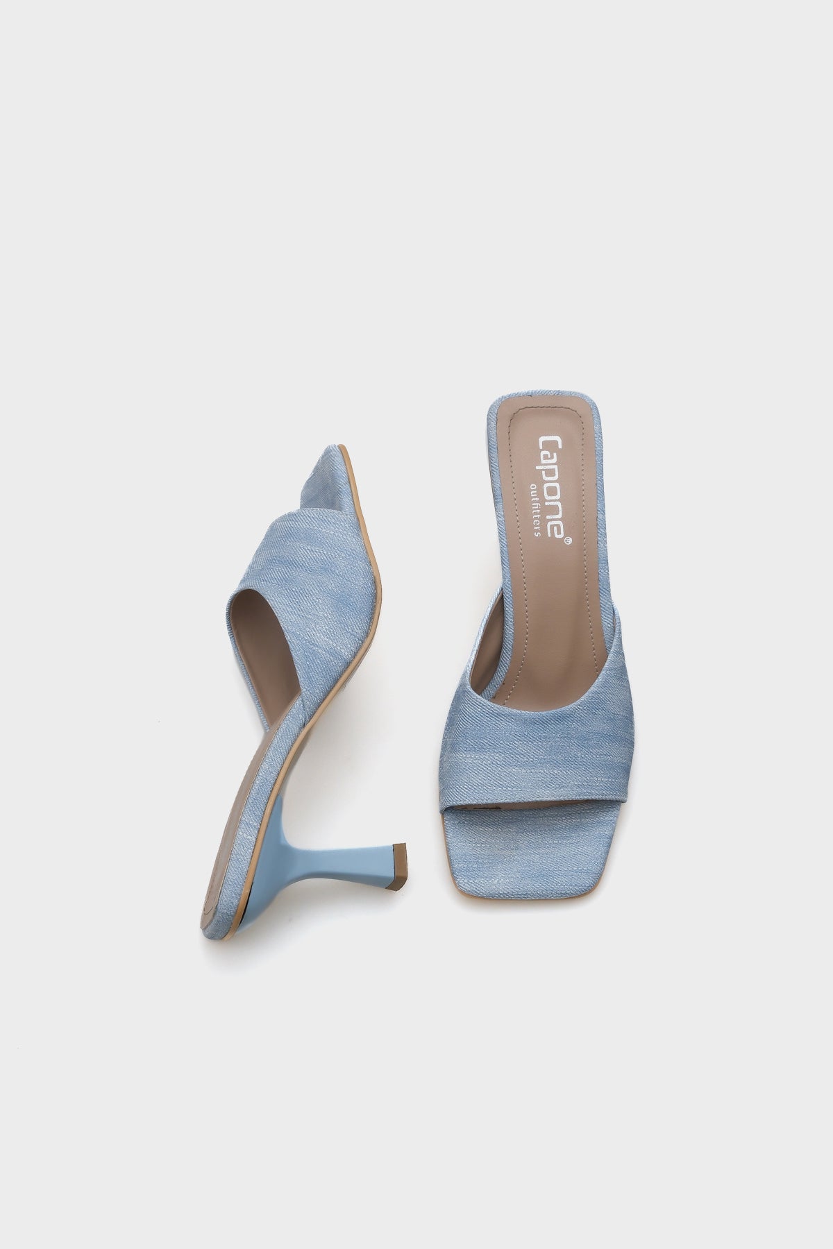 Maura Küt Burunlu Tek Bantlı Kum Saati Topuklu Kadın Terlik