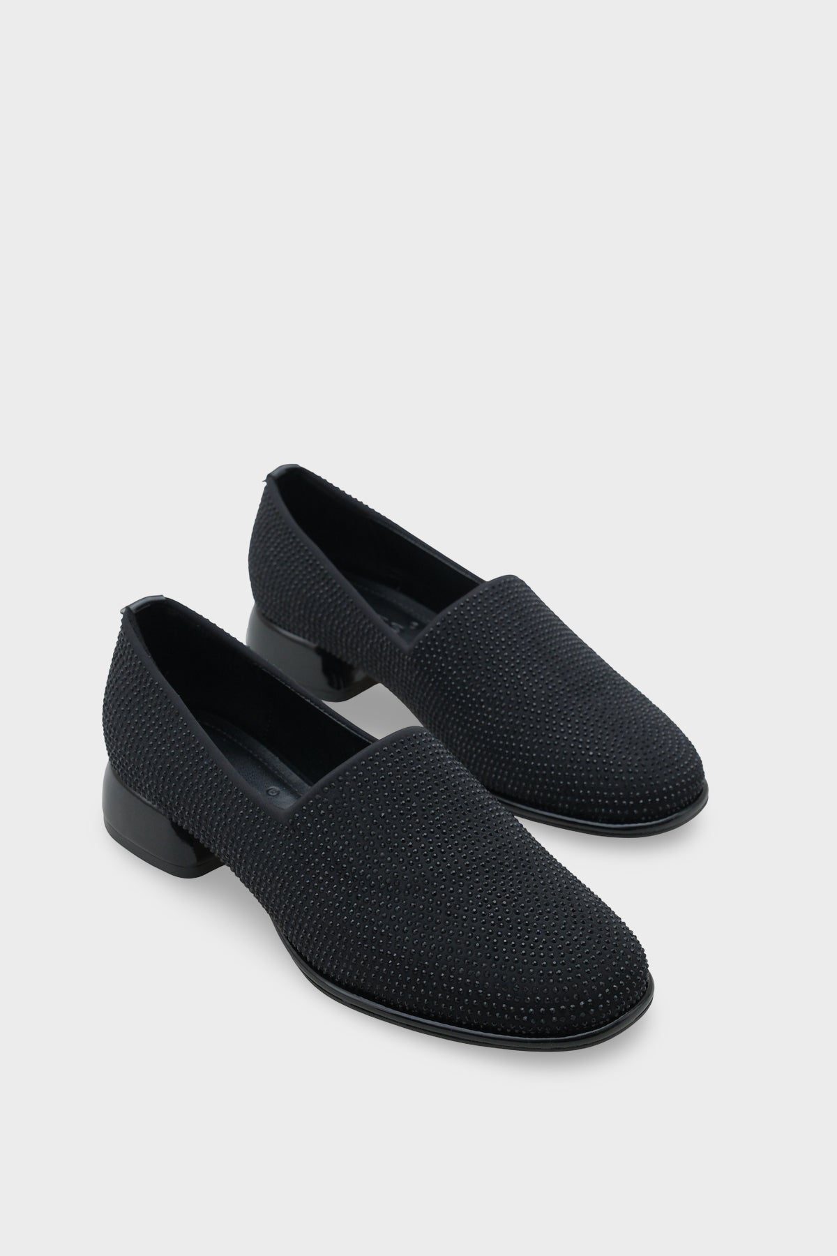 Amelia Kısa Topuklu Taşlı Streç Konfor Kadın Ayakkabı