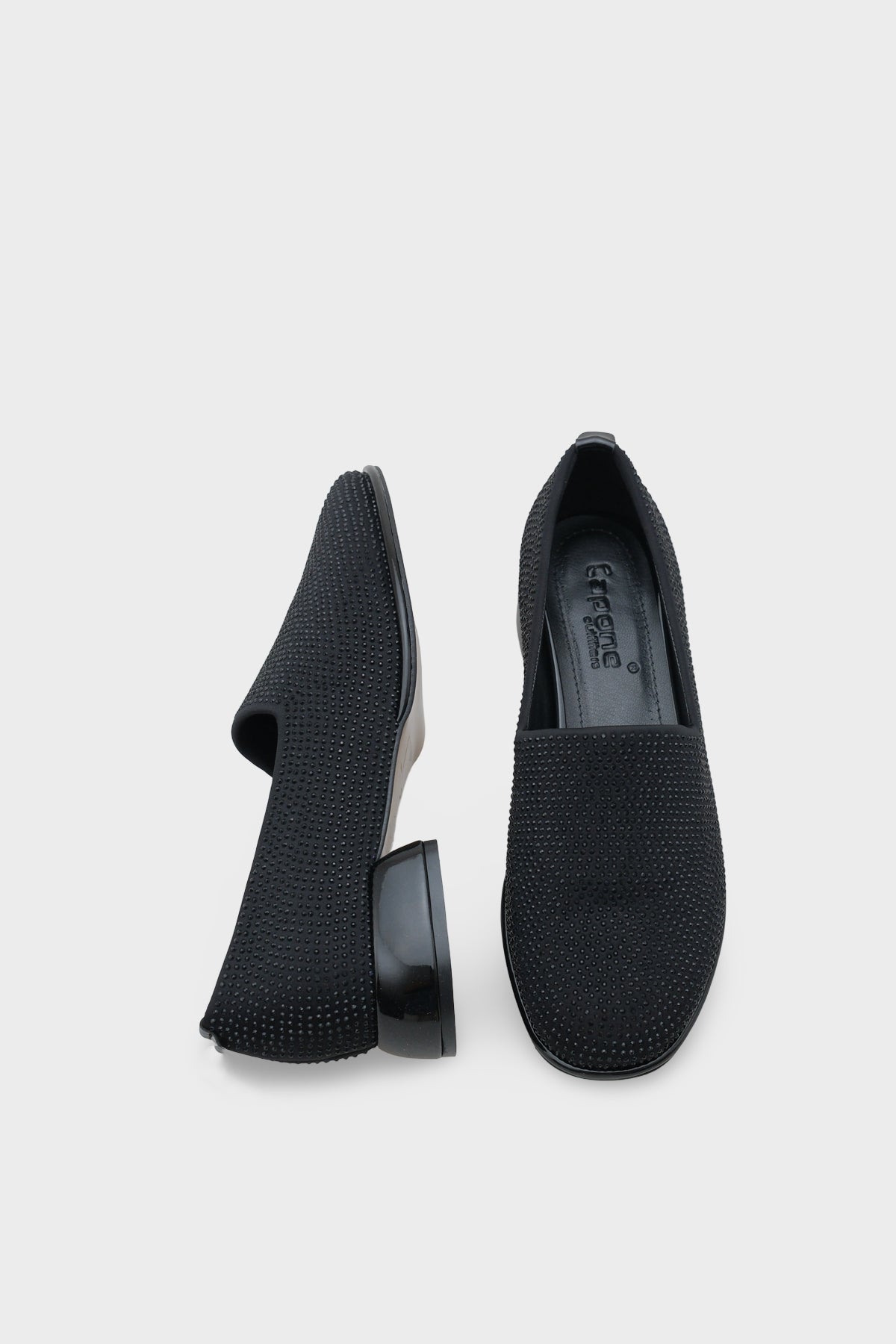 Amelia Kısa Topuklu Taşlı Streç Konfor Kadın Ayakkabı