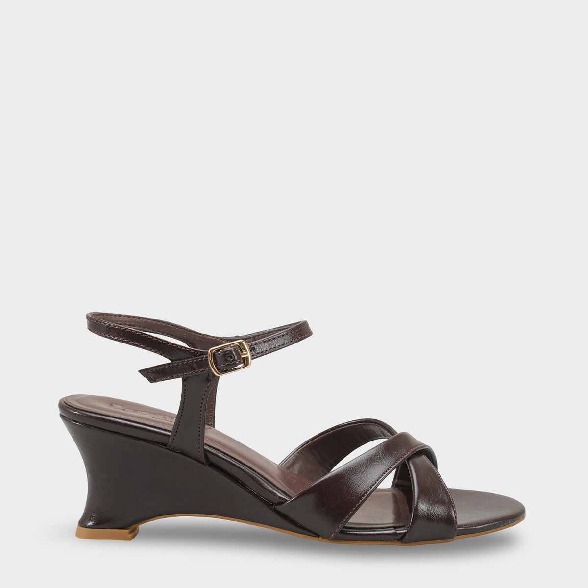 Jasmina Feta Dolgu Topuklu Çapraz Bantlı Bilekten Bağlı Şık Kadın Ayakkabı