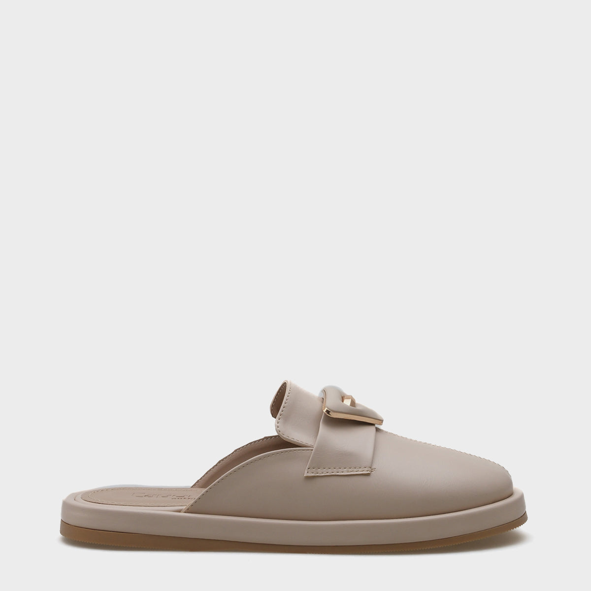 Merl Metal Aksesuarlı Burnu Kapalı Kadın Terlik