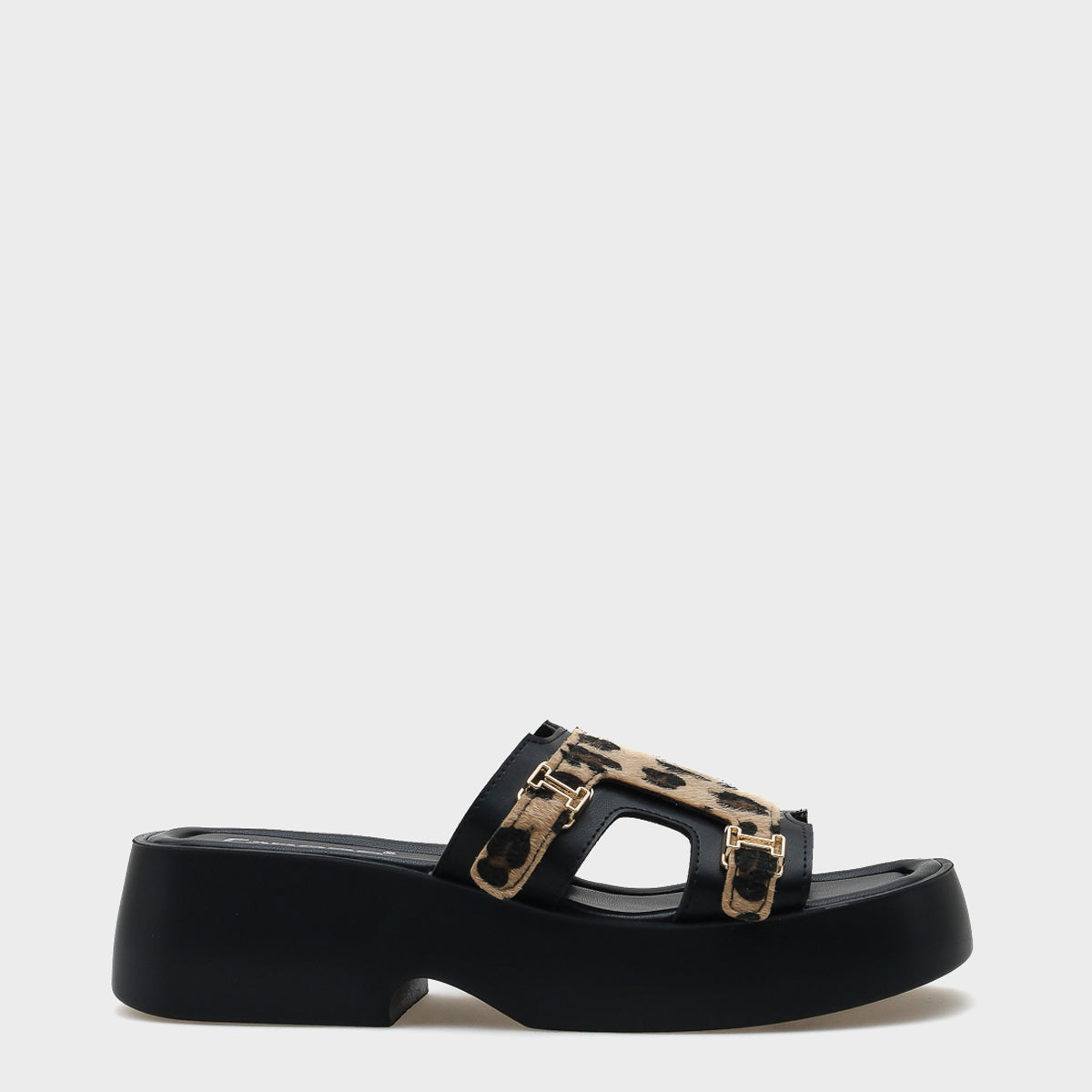 Merna Dolgu Topuklu Çift Bantlı Tokalı Kadın Konfor Terlik