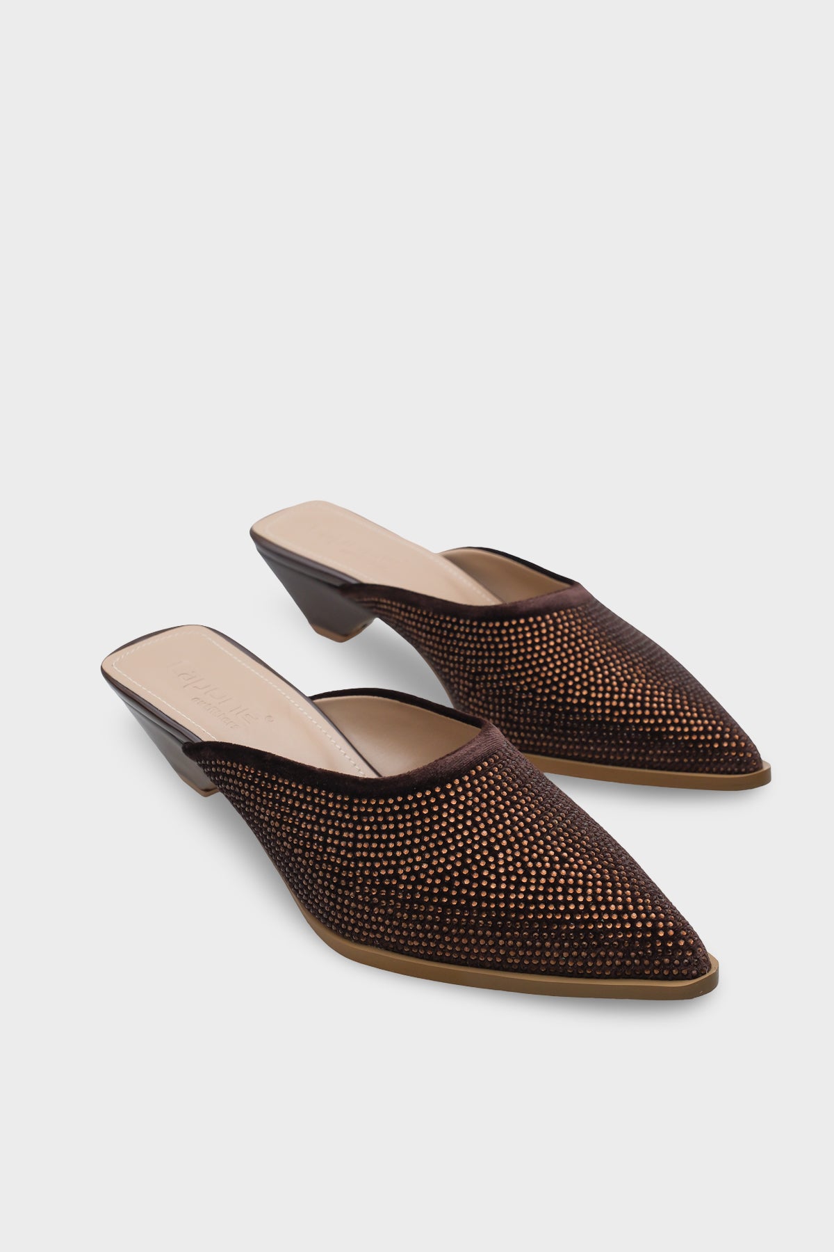 Ivy Sivri Burunlu Taşlı Burnu Kapalı Kadın Terlik