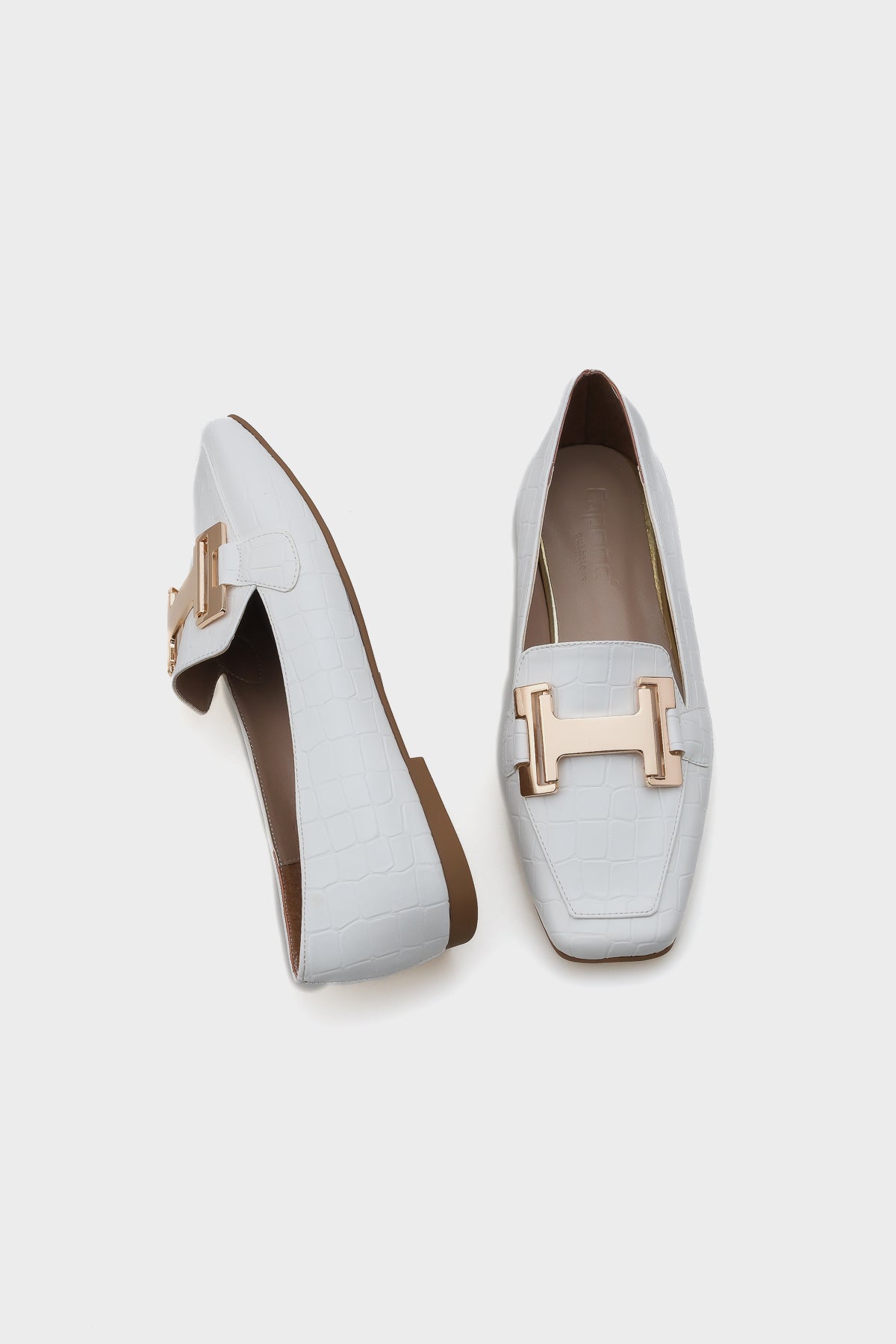 Carey Küt Burunlu Metal Toka Aksesuarlı Kadın Loafer