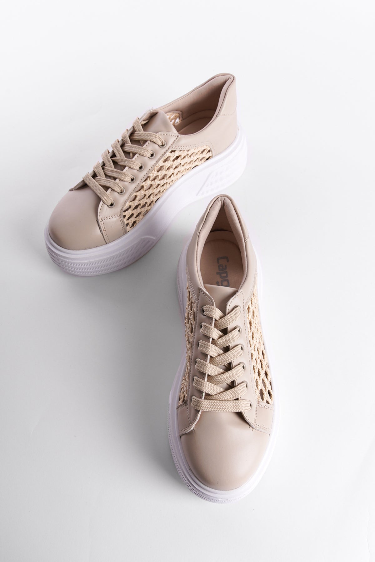 Fileli Hasır Kadın Sneaker Spor Ayakkabı