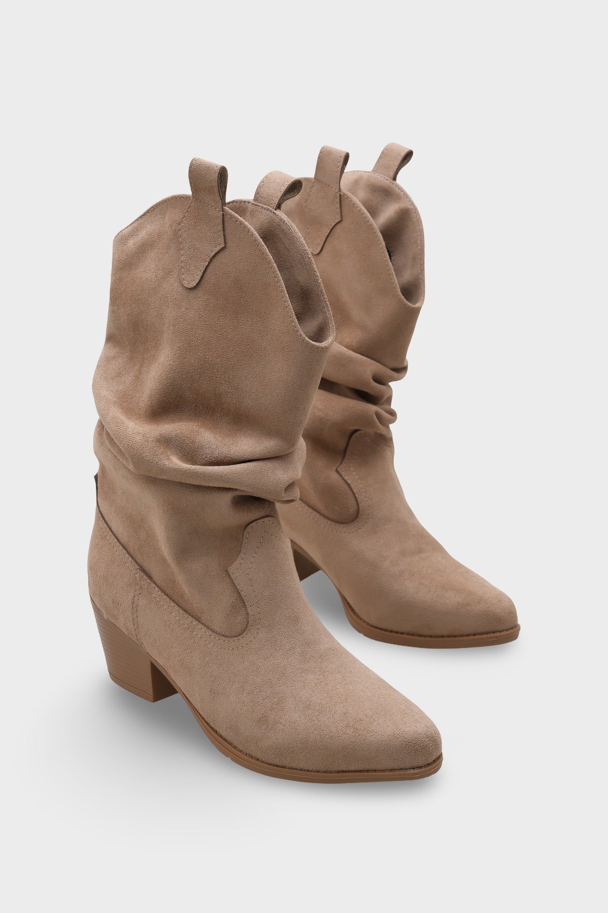 West Süet Çekmeli Kadın Kovboy Bot