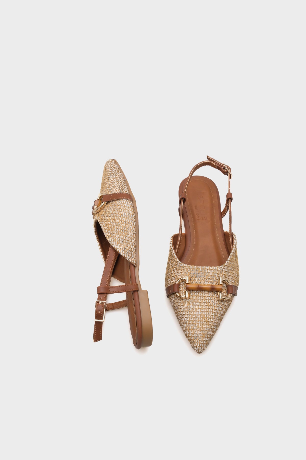 Aria Hasır Ahşap Tokalı Kadın Babet