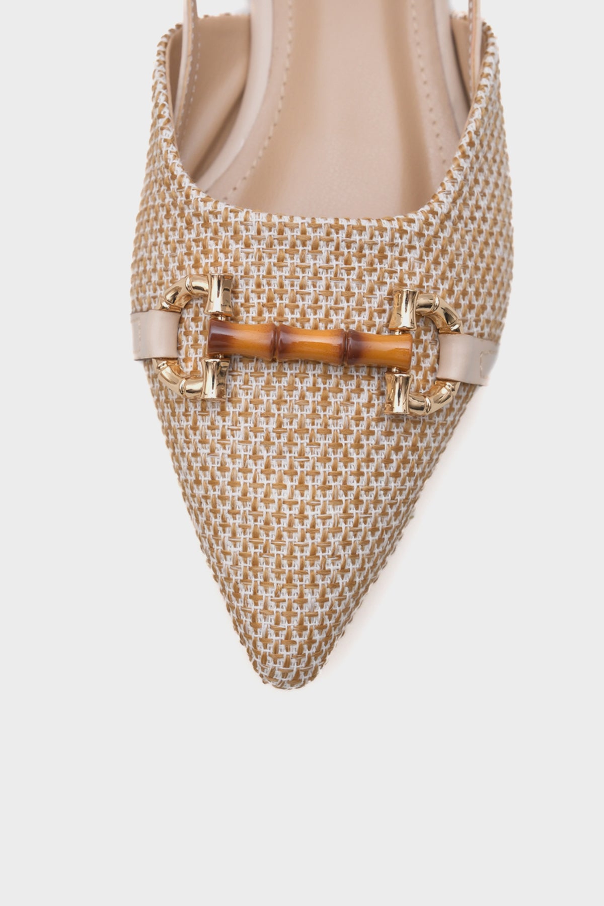 Aria Hasır Ahşap Tokalı Kadın Babet