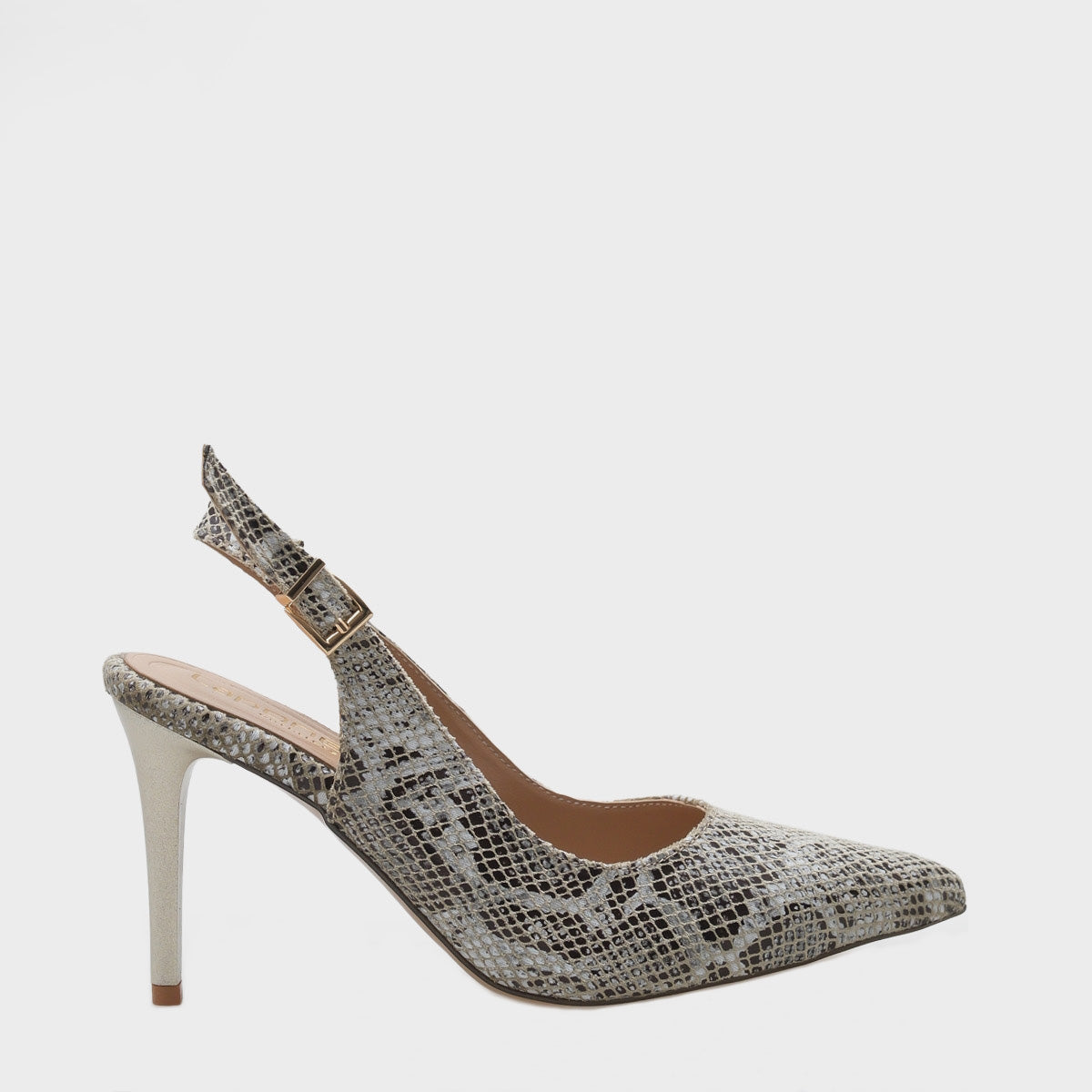 Sally Arkası Açık Orta Topuklu Yumuşak Pedli Taban Kadın Ayakkabı