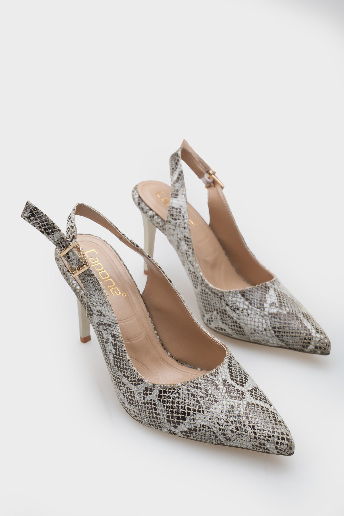 Sally Arkası Açık Orta Topuklu Yumuşak Pedli Taban Kadın Ayakkabı