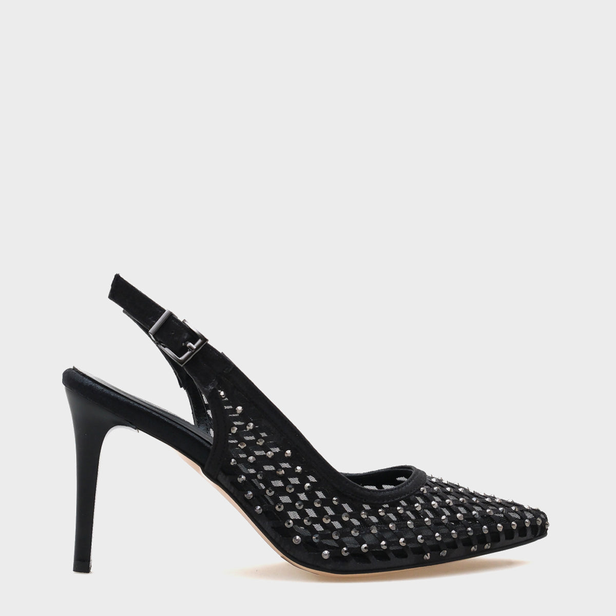 Hilary Taşlı Fileli Stiletto