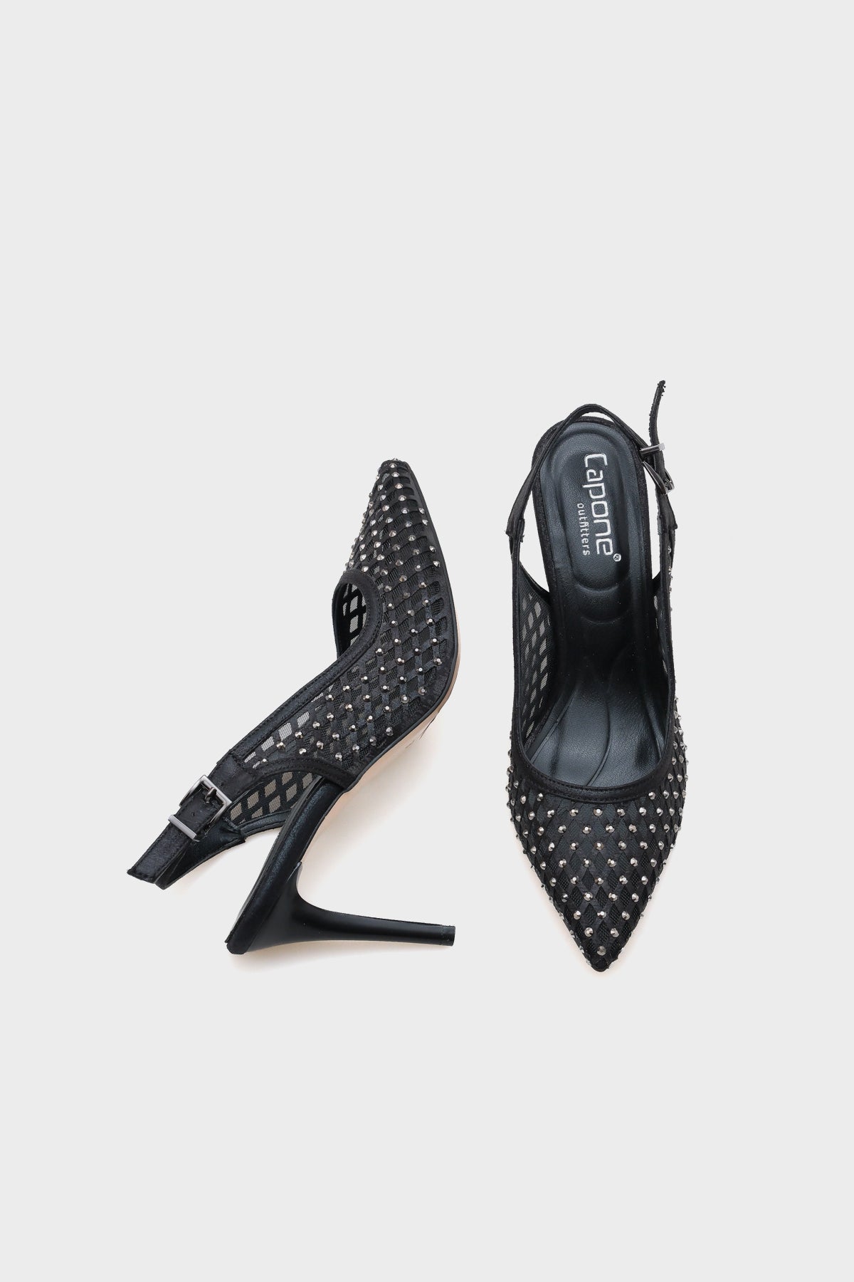 Hilary Taşlı Fileli Stiletto