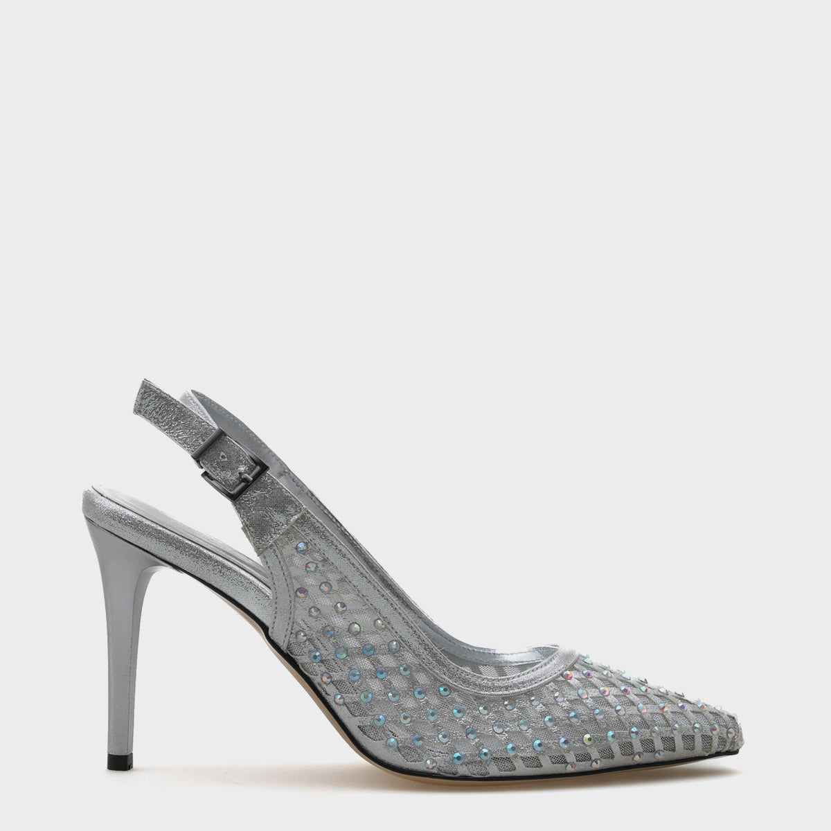 Hilary Taşlı Fileli Stiletto