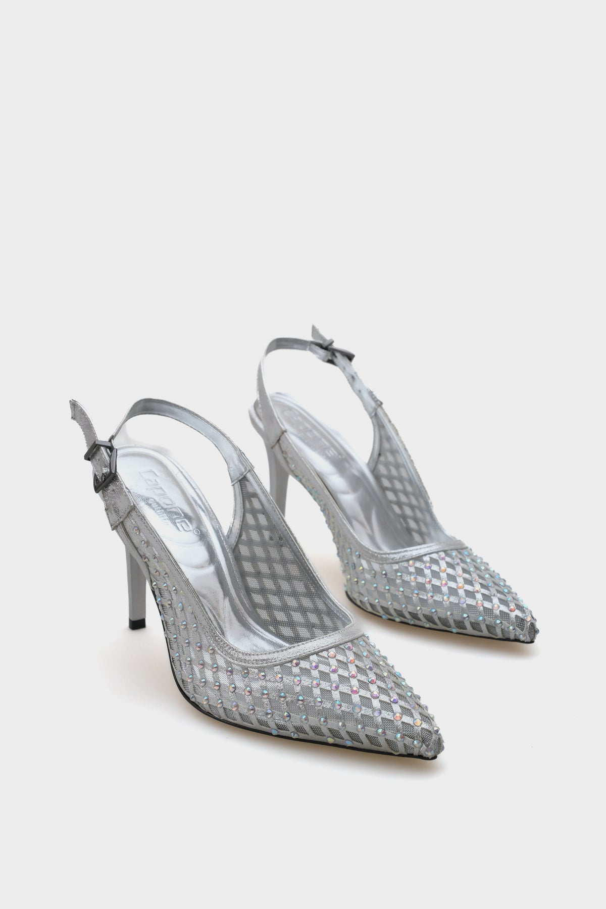 Hilary Taşlı Fileli Stiletto
